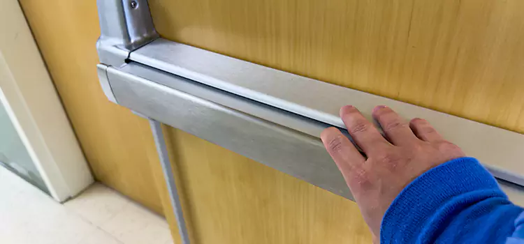 Installing a Push Bar on a Door Pelham